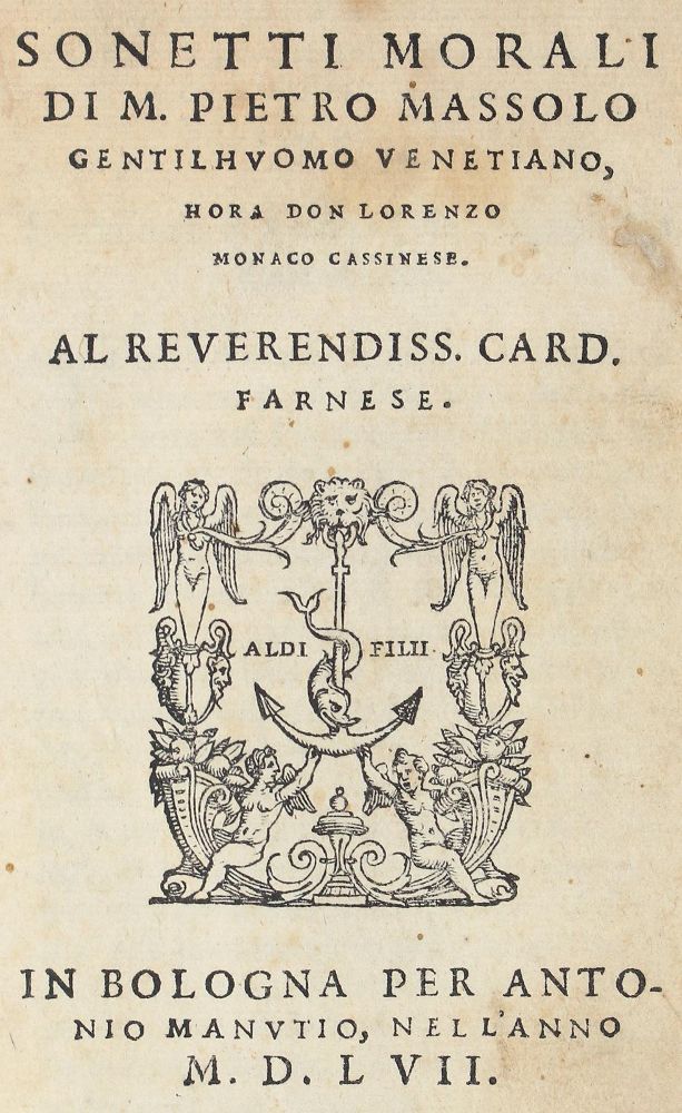 Große Abbildung Nr.1: 122-234 Massolo,P.: (Alte Drucke, Handschriften und Theologie)