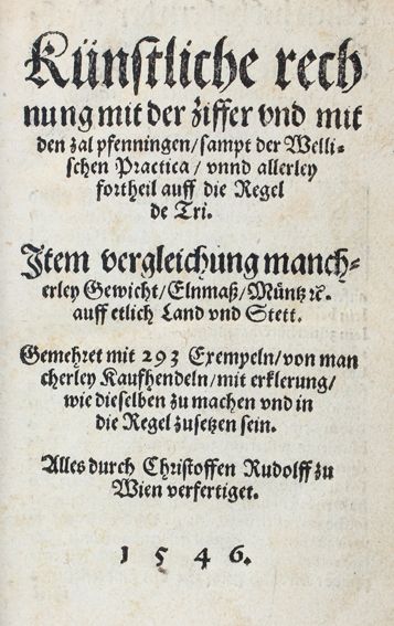 Große Abbildung Nr.1: 122-235 Rudolff,C.: (Mathematik)