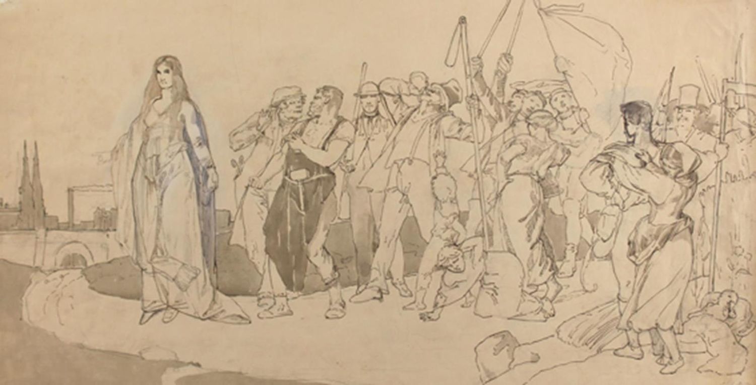 Große Abbildung Nr.1: 122-2355 Beckerath, Moritz von: (Künstlergraphik)
