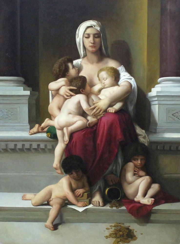Große Abbildung Nr.1: 122-2413 Bouguereau, William Adolphe: (Künstlergraphik)