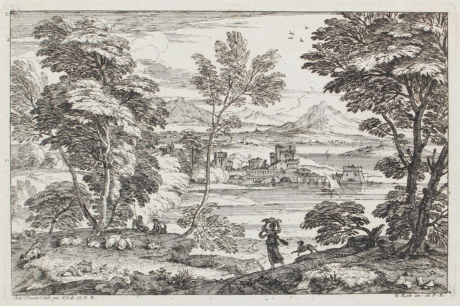 Große Abbildung Nr.2: 122-2444 Cabel, Adriean van der: (Künstlergraphik)