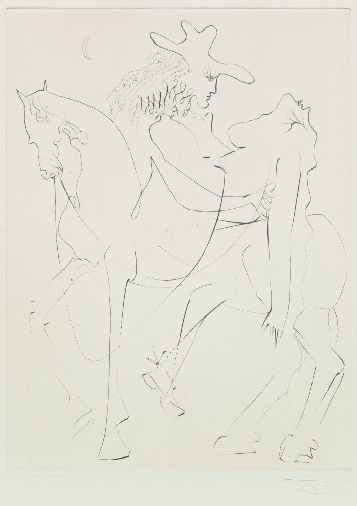Große Abbildung Nr.4: 122-2541 Ronsard,P.de.: (Künstlergraphik, Dali, 18 (10 ganzs.) Radierungen von S.Dali.)
