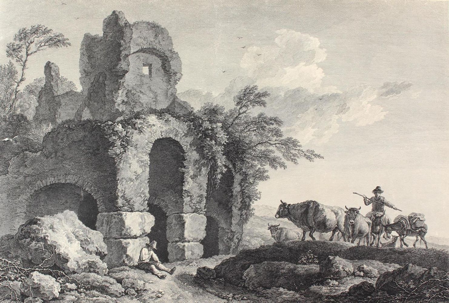 Große Abbildung Nr.1: 122-2568 Dietrich, Christian Wilhelm Ernst: (Künstlergraphik)