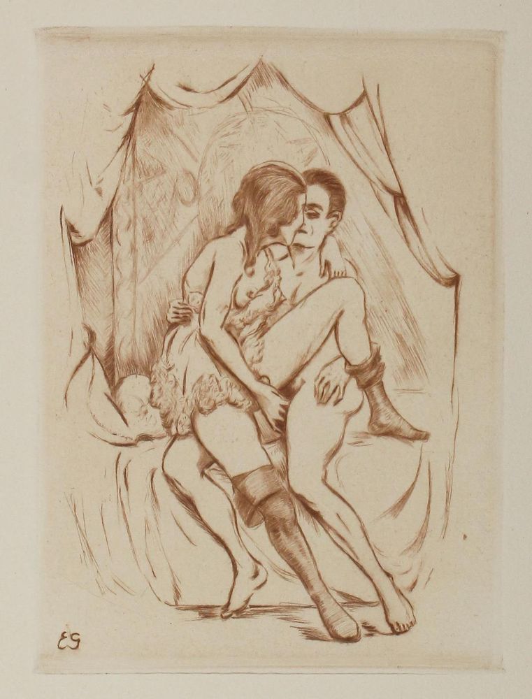 Große Abbildung Nr.2: 122-2642 Gerhard,E.: (Künstlergraphik, Erotika - Galantes)