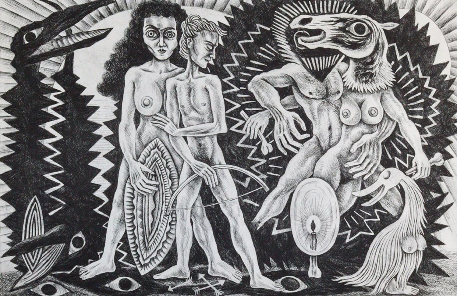 Große Abbildung Nr.1: 122-2643 Habben, Franz Jürgen: (Künstlergraphik, Erotika - Galantes)