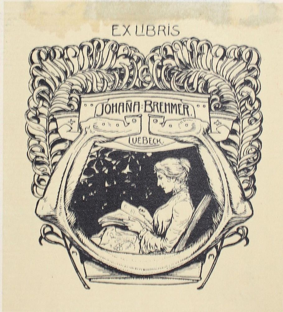 Große Abbildung Nr.1: 122-2678 Jugendstil.: (Künstlergraphik, Exlibris)