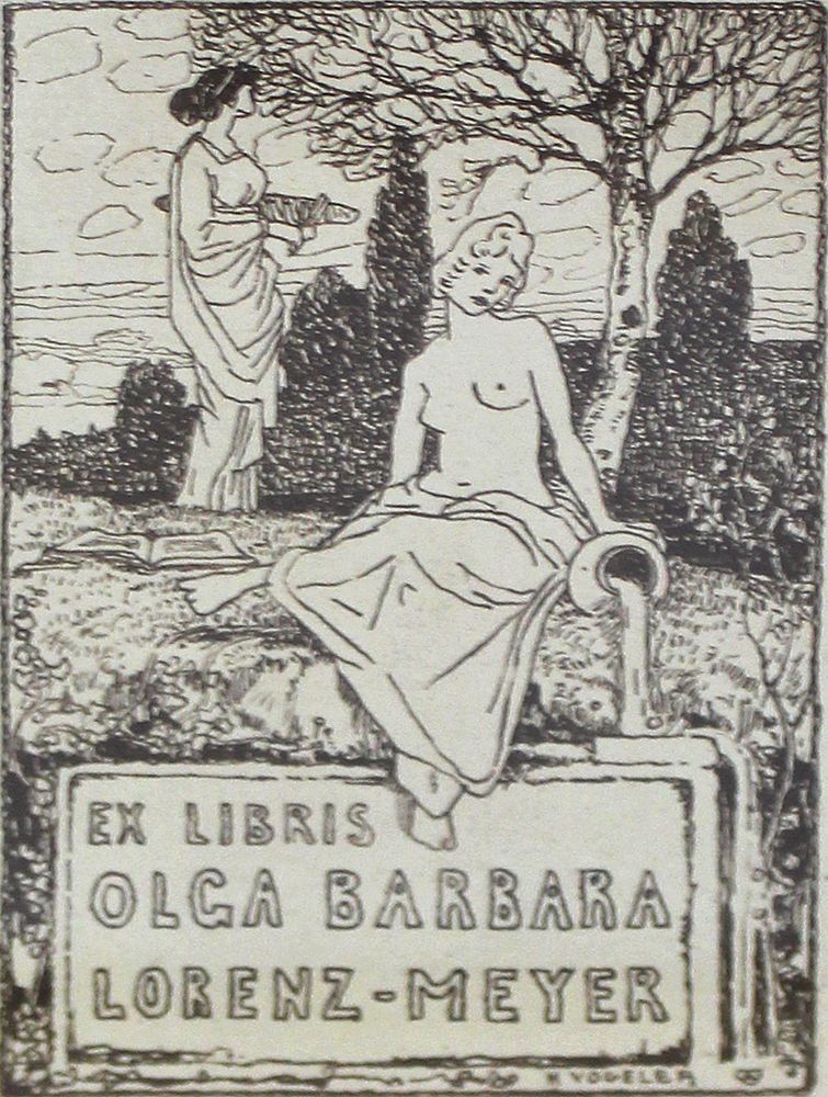 Große Abbildung Nr.1: 122-2684 Vogeler, Heinrich: (Künstlergraphik, Exlibris)