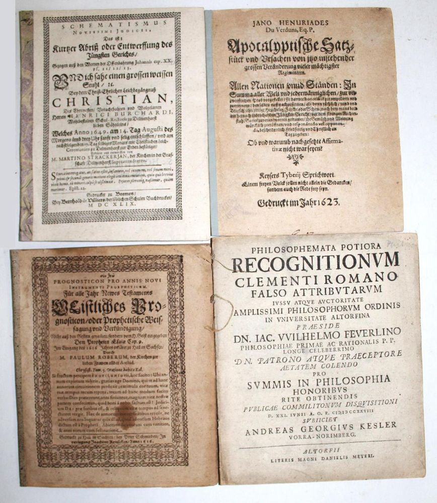 Große Abbildung Nr.2: 122-275 Sammlung: (Alte Drucke, Handschriften und Theologie)