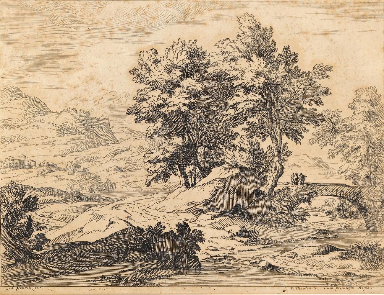 Große Abbildung Nr.1: 122-2758 Genoels, Abraham: (Künstlergraphik)
