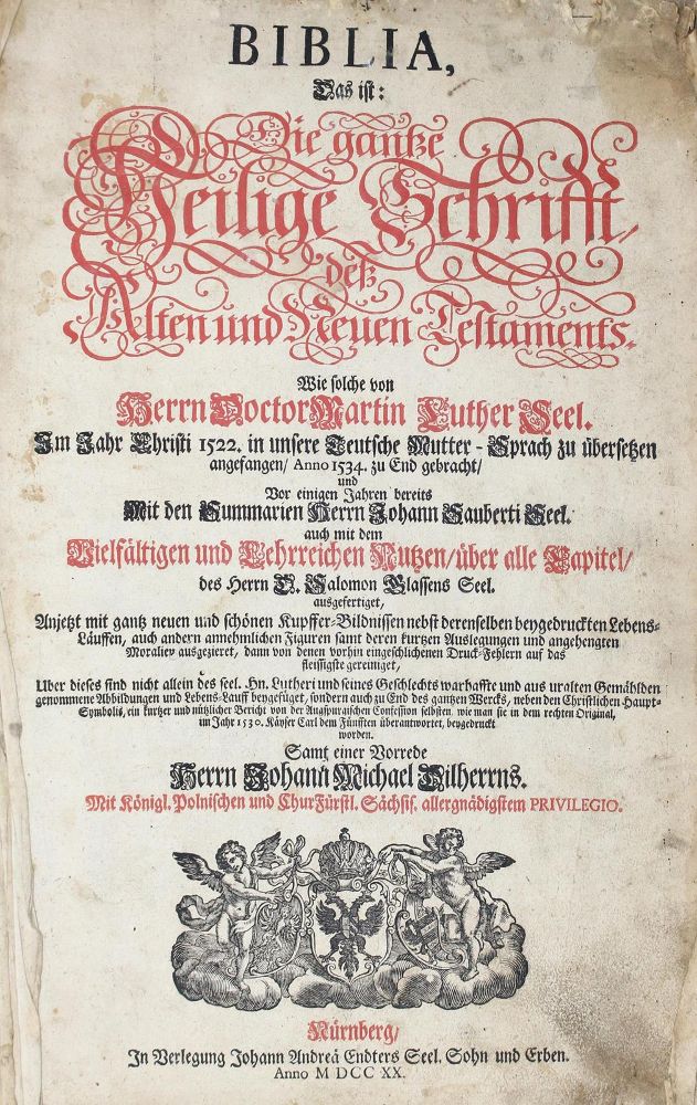 Große Abbildung Nr.1: 122-28 Biblia germanica.: (Bibeln)