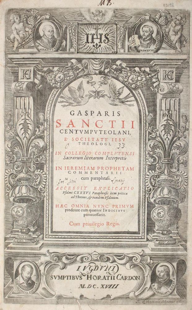 Große Abbildung Nr.1: 122-280 Sanchez,G.: (Alte Drucke, Handschriften und Theologie)