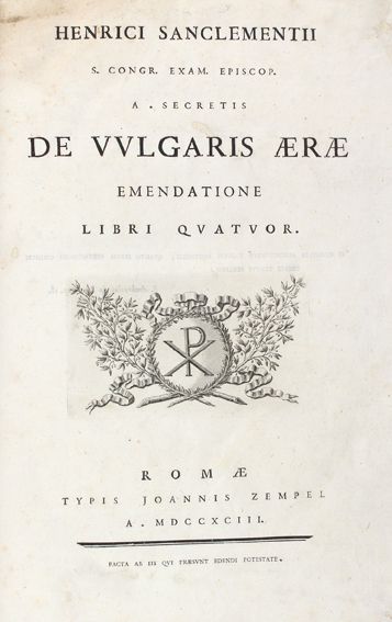 Große Abbildung Nr.1: 122-282 Sanclemente,E.: (Alte Drucke, Handschriften und Theologie)