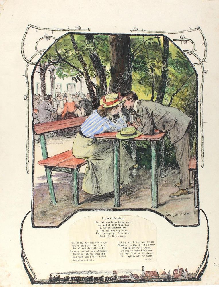 Große Abbildung Nr.1: 122-2831 Gutschmidt, Richard: (Künstlergraphik)