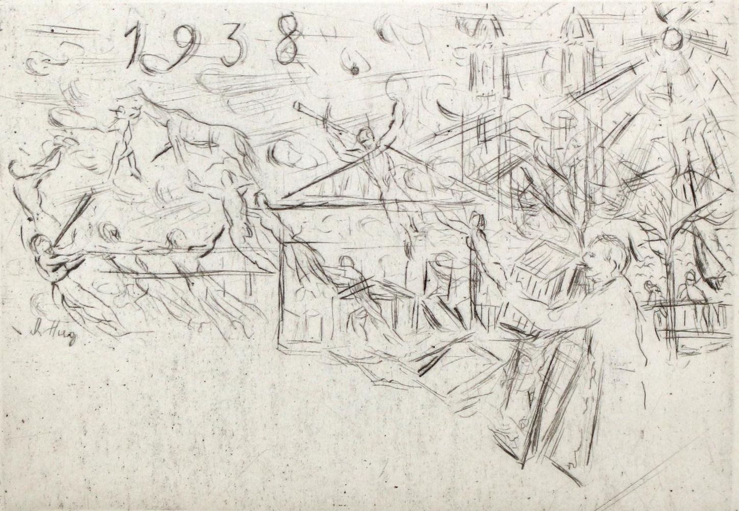 Große Abbildung Nr.1: 122-2917 Hug, Charles: (Künstlergraphik)