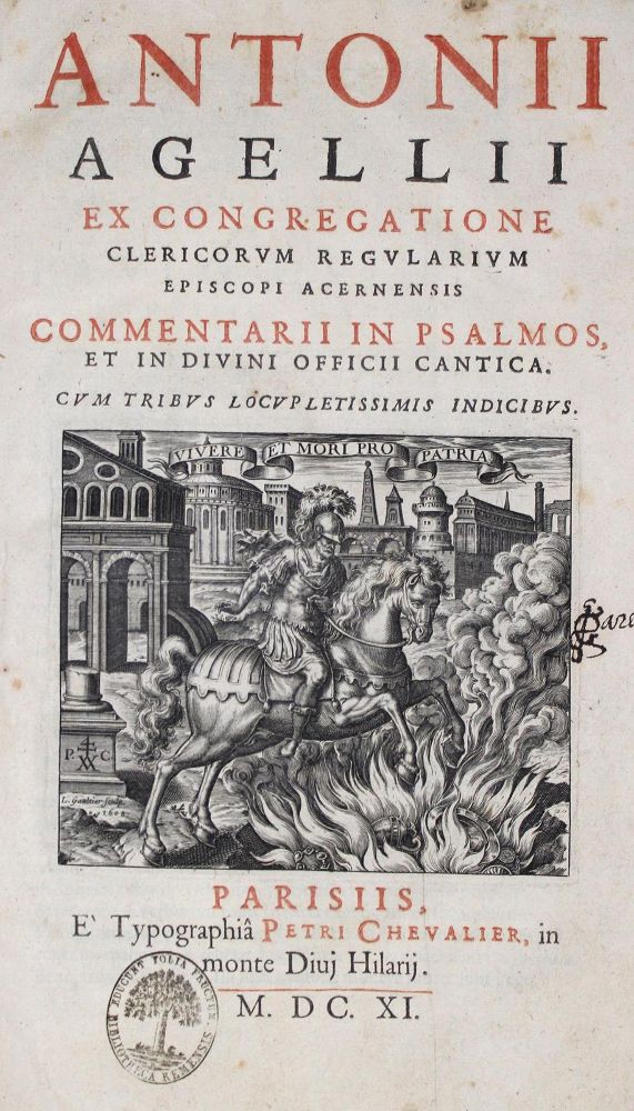 Große Abbildung Nr.1: 122-3 Agelli,A.: (Alte Drucke, Handschriften und Theologie)