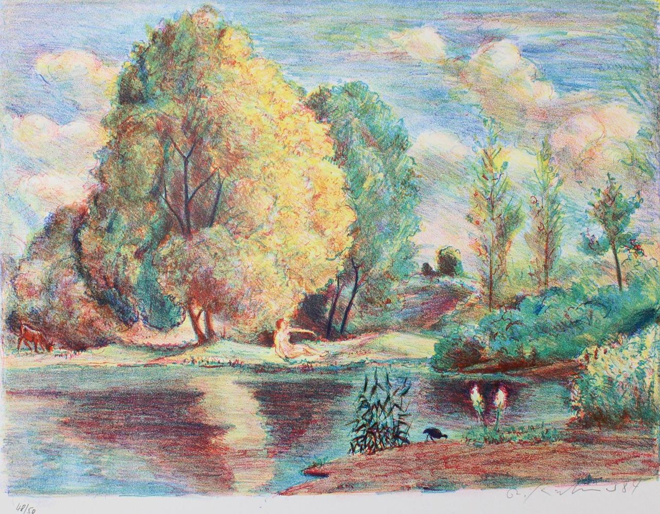 Große Abbildung Nr.1: 122-3030 Kirchner, Robert: (Künstlergraphik)