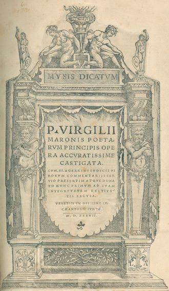 Große Abbildung Nr.1: 122-313 Vergilius,M.P.: (Alte Drucke, Handschriften und Theologie)