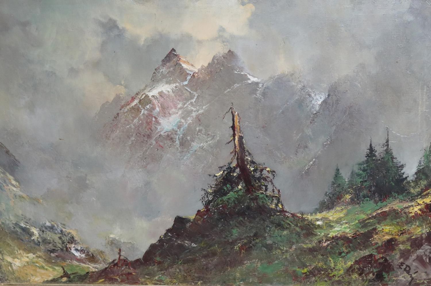 Große Abbildung Nr.1: 122-3166 Landschaft.: (Künstlergraphik)