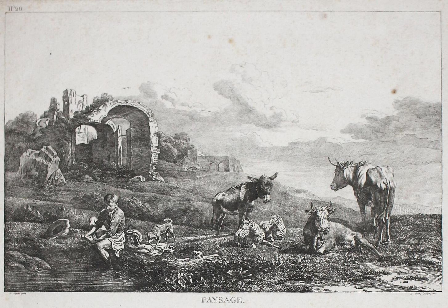 Große Abbildung Nr.1: 122-3173 Landschaften.: (Künstlergraphik, Landschaft)
