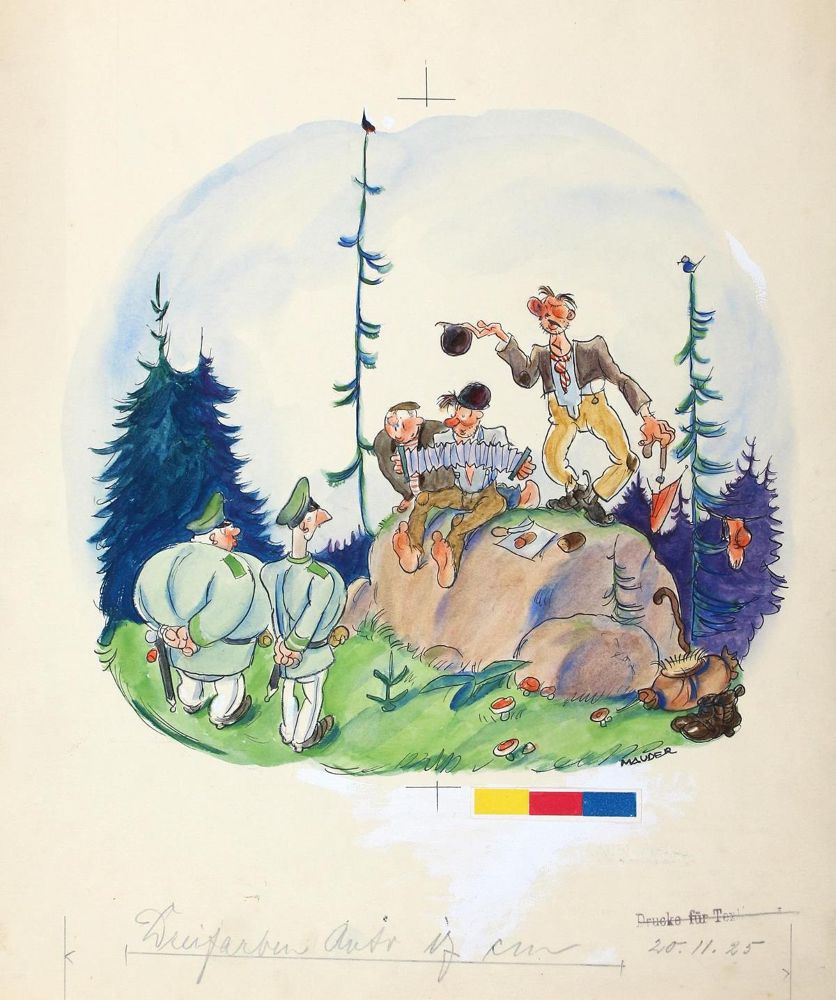 Große Abbildung Nr.1: 122-3282 Mauder, Josef: (Künstlergraphik)