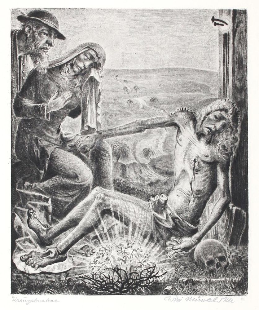 Große Abbildung Nr.1: 122-3340 Münch-K'he, Willi: (Künstlergraphik)
