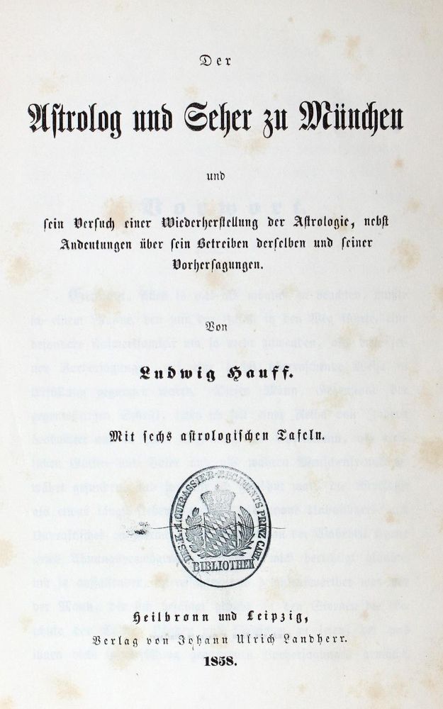 Große Abbildung Nr.1: 122-336 Hauff,L.: (Grenzwissenschaften und Okkultismus)