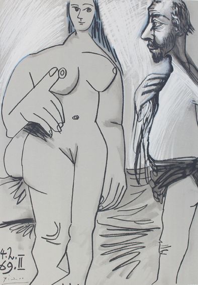 Große Abbildung Nr.1: 122-3411 Picasso, Pablo: (Künstlergraphik, Picasso)