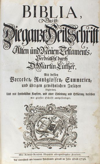 Große Abbildung Nr.1: 122-35 Biblia germanica.: (Bibeln)