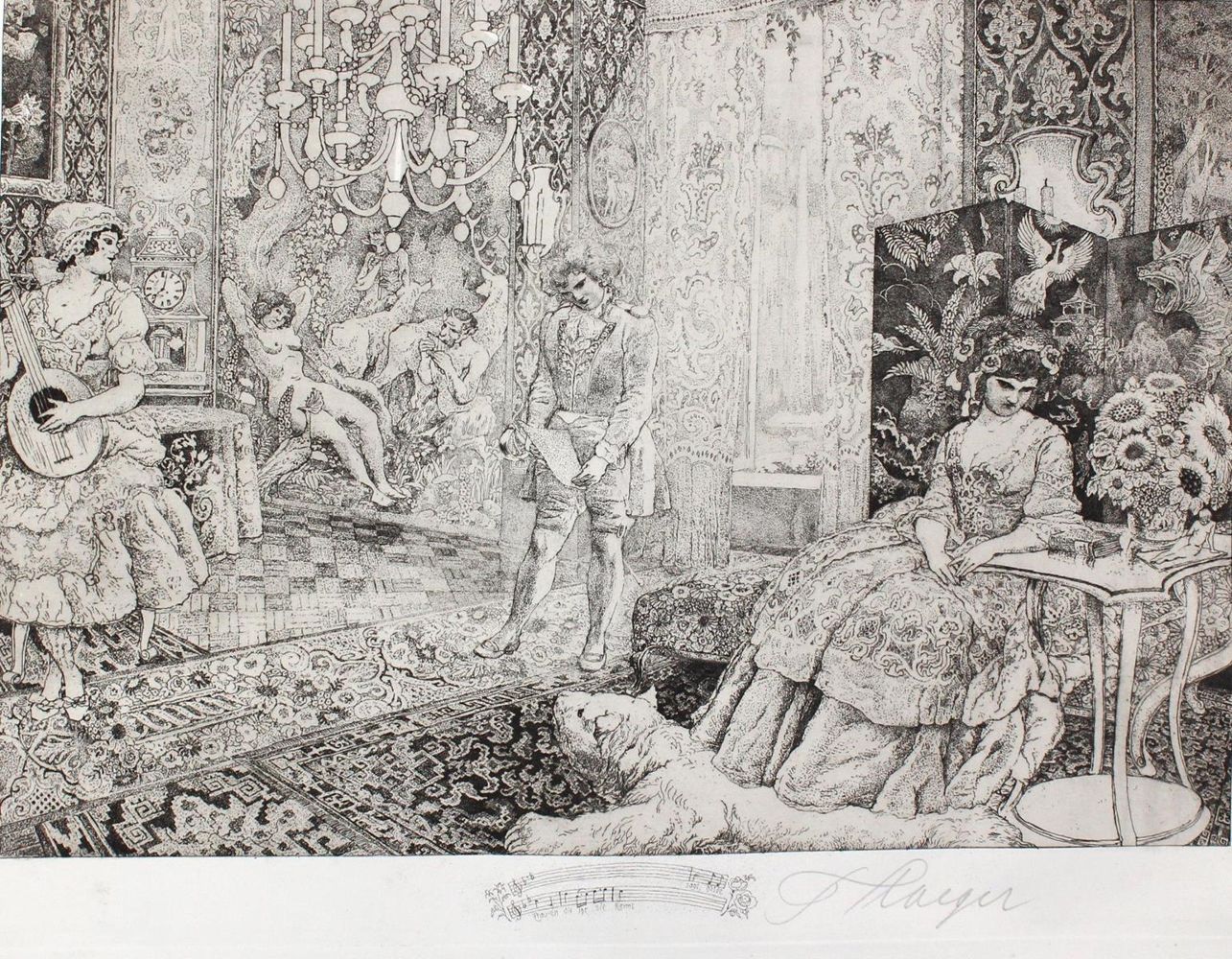 Große Abbildung Nr.1: 122-3681 Staeger, Ferdinand: (Künstlergraphik)