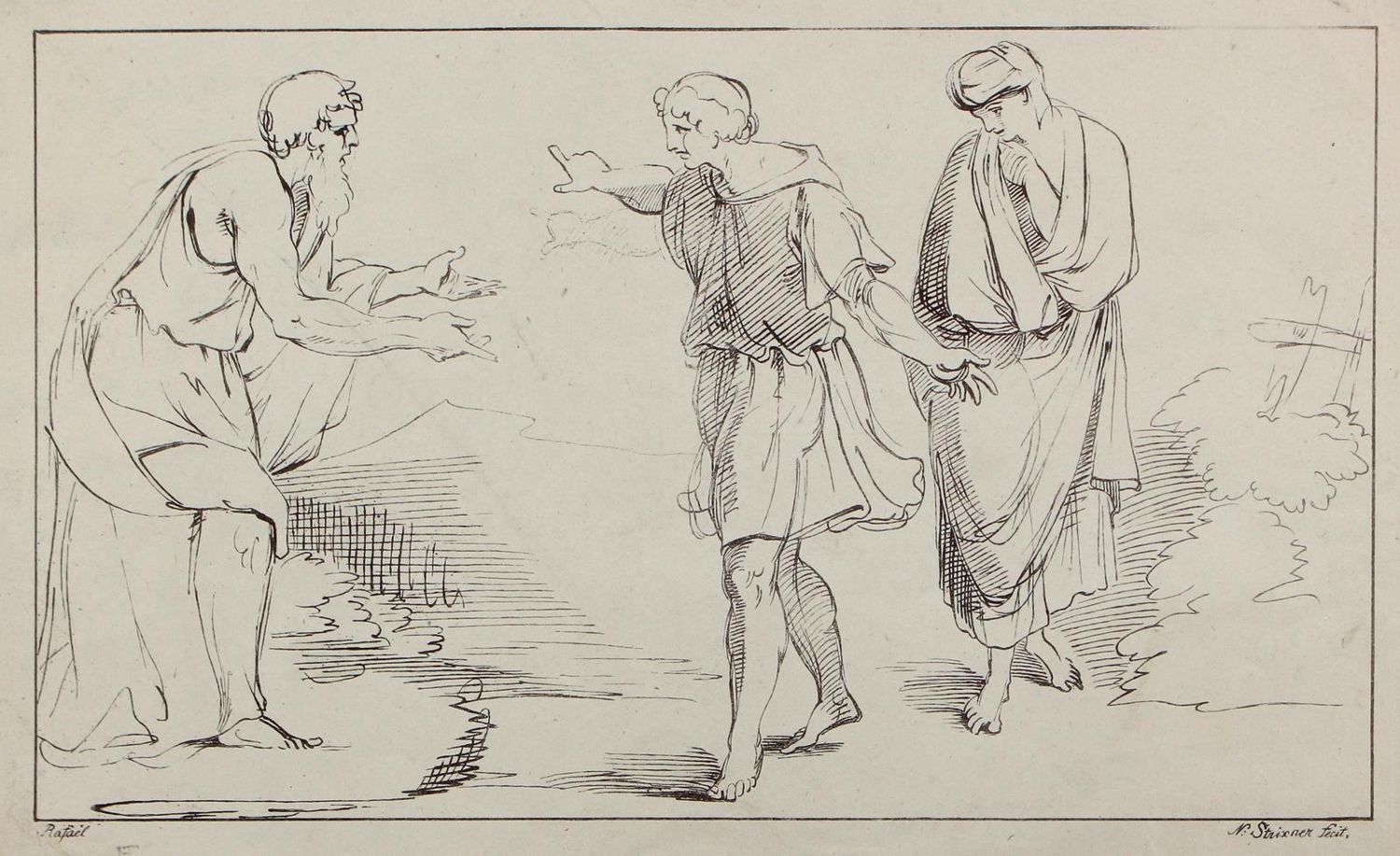 Große Abbildung Nr.2: 122-3704 Strixner, Johann Nepomuk: (Künstlergraphik)