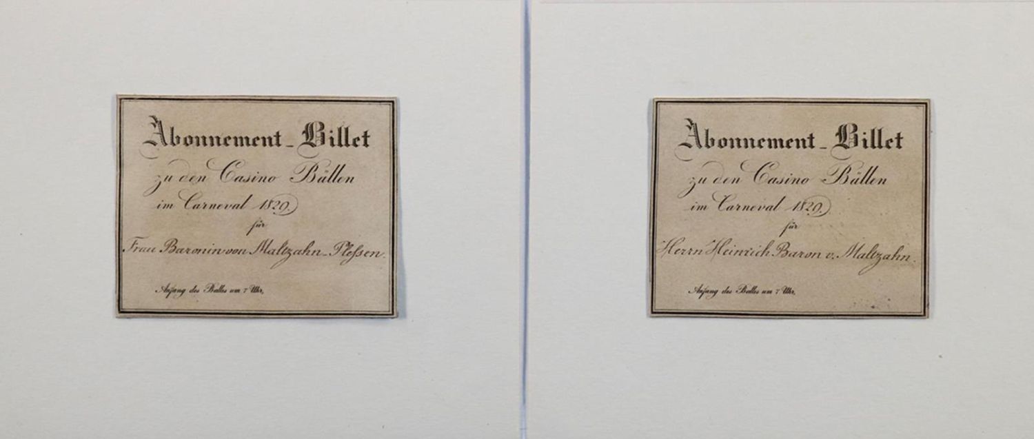 Große Abbildung Nr.2: 122-374 Abonnement-Billets.: (Karneval)