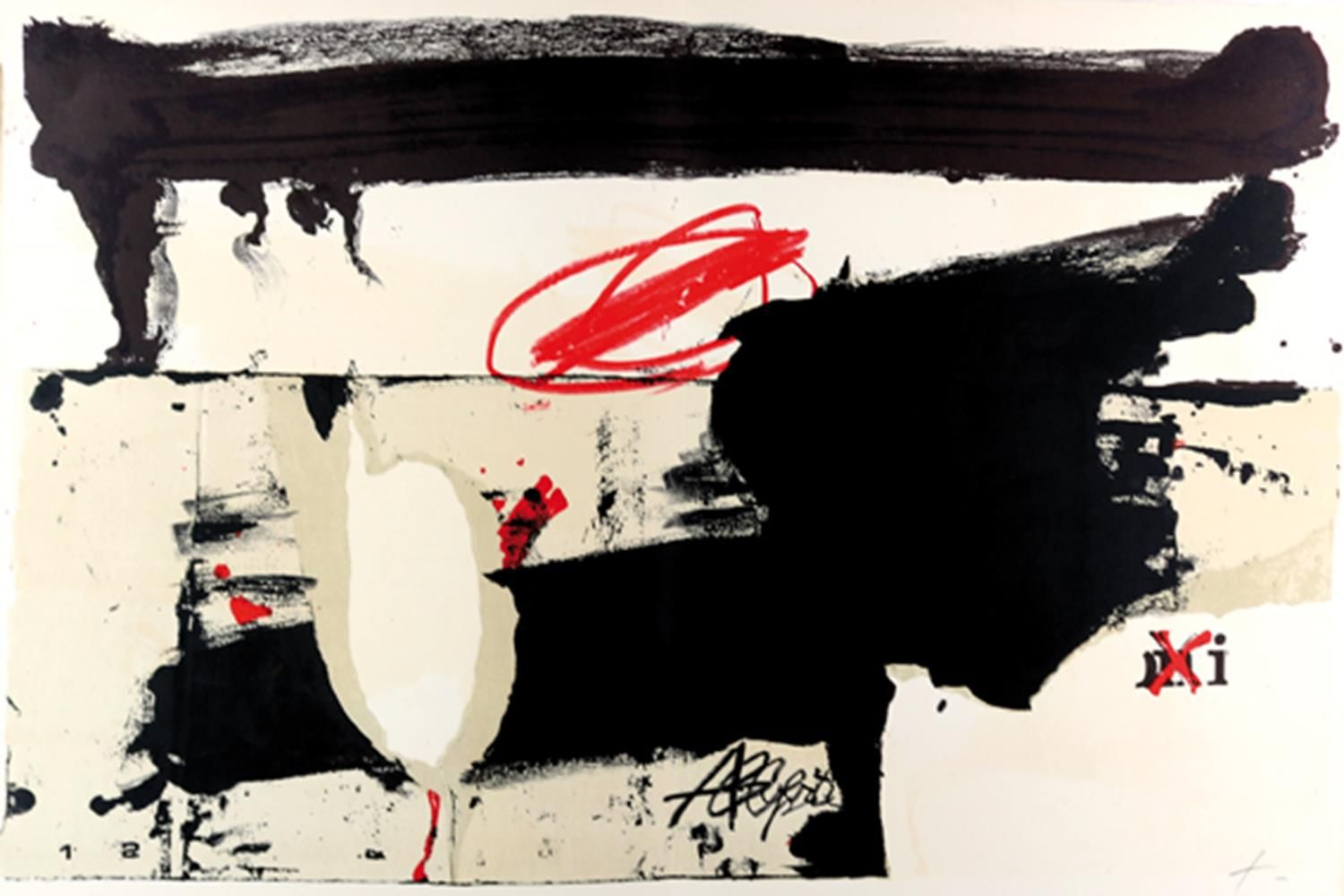 Große Abbildung Nr.5: 122-3741 Tapies,A.: (Künstlergraphik)