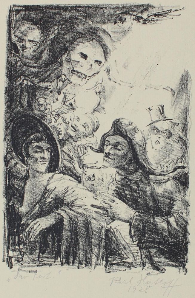 Große Abbildung Nr.1: 122-3779 Hutloff, Karl: (Künstlergraphik, Totentanz)