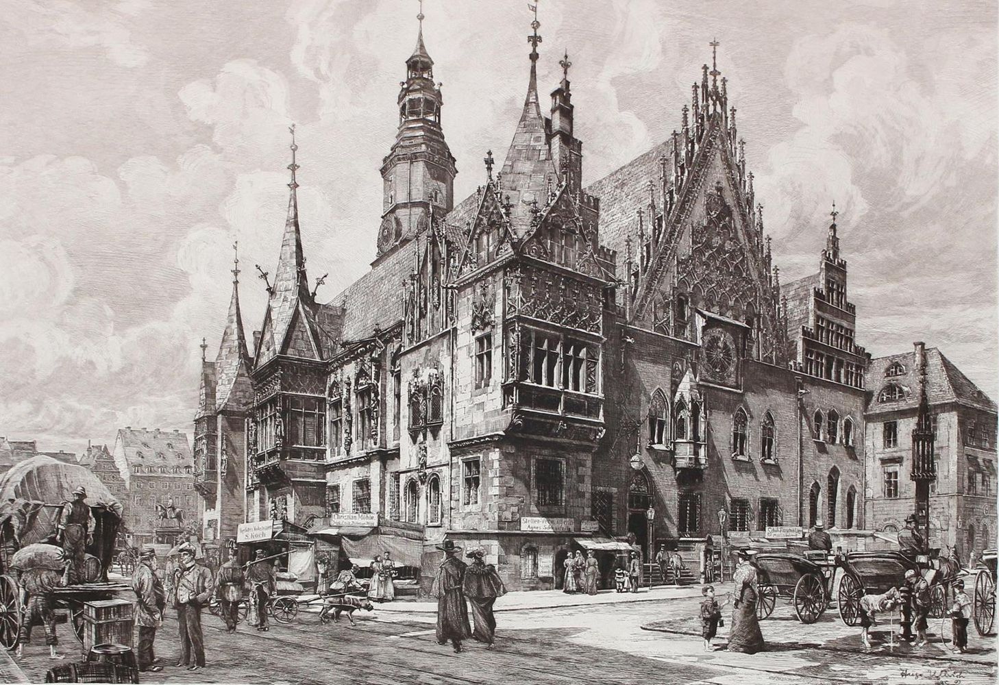 Große Abbildung Nr.1: 122-3799 Ulbrich, Hugo: (Künstlergraphik)