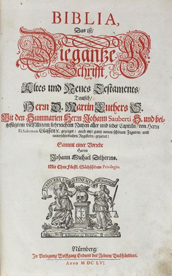 Große Abbildung Nr.1: 122-38 Biblia germanica.: (Bibeln)