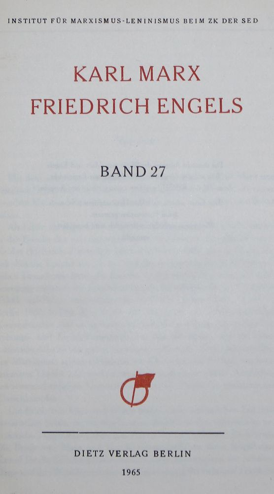 Große Abbildung Nr.1: 122-435 Marx,K.u.F.Engels.: (Sozialismus)