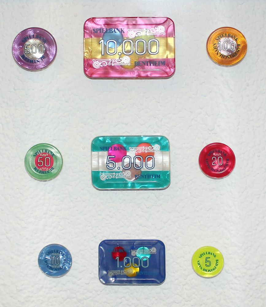 Große Abbildung Nr.26: 122-438 Jetons. (Spiele, Casino)