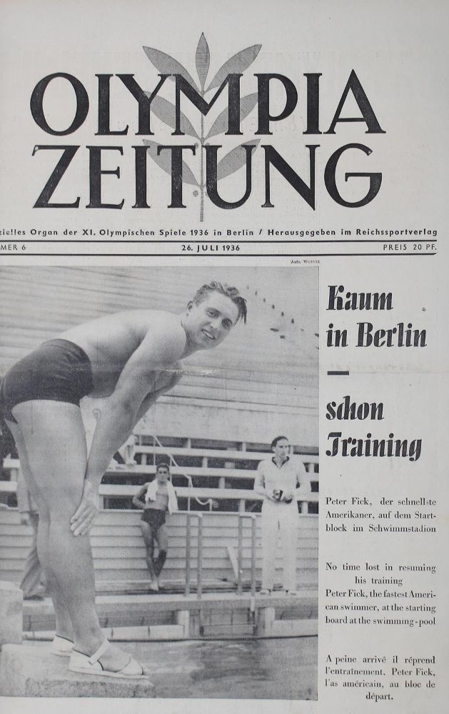 Große Abbildung Nr.1: 122-449 Olympia - Zeitung.: (Sport, Olympiade)