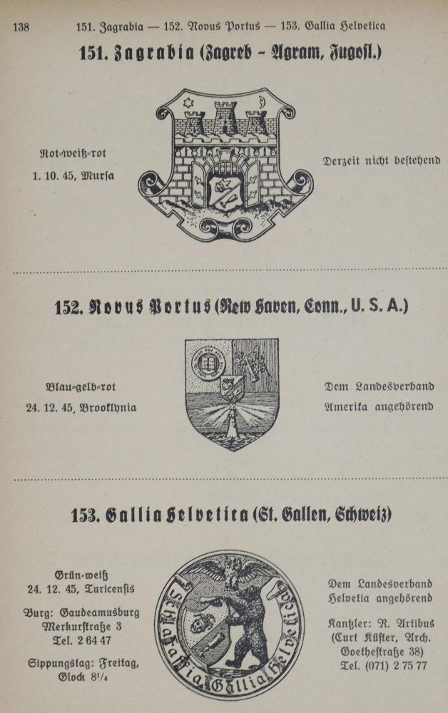 Große Abbildung Nr.2: 122-453 Stammrolle: (Studentika und Hochschulen, Schlaraffia)
