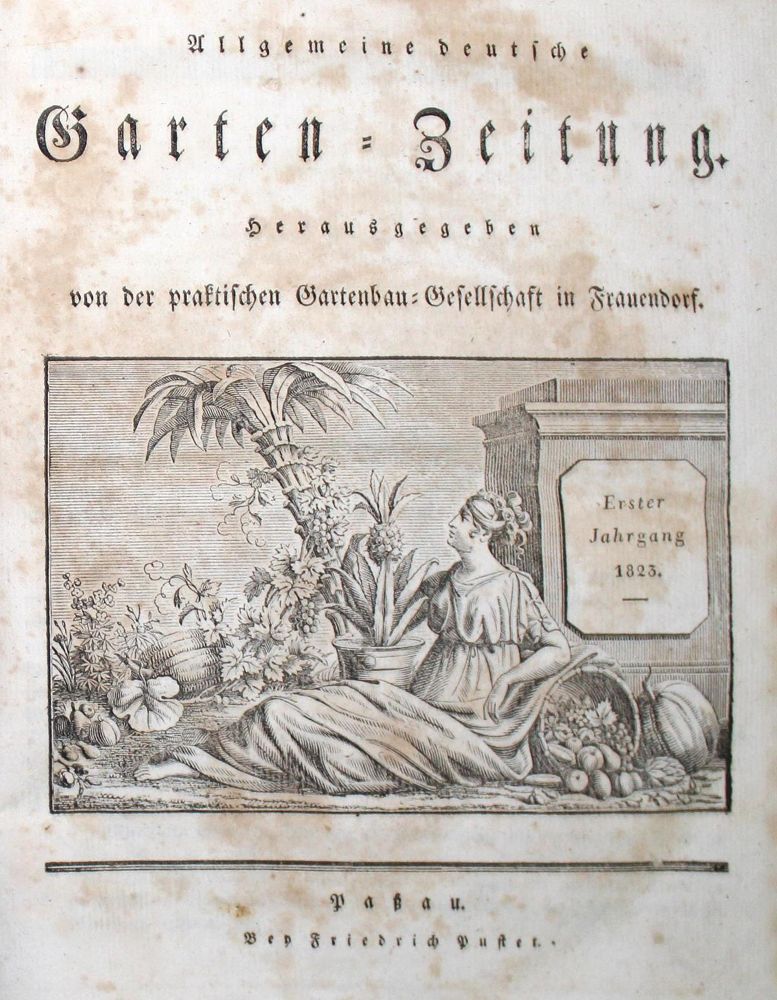 Große Abbildung Nr.1: 122-473 Allgemeine deutsche Garten-Zeitung.: (Küche und Haushalt, Garten)