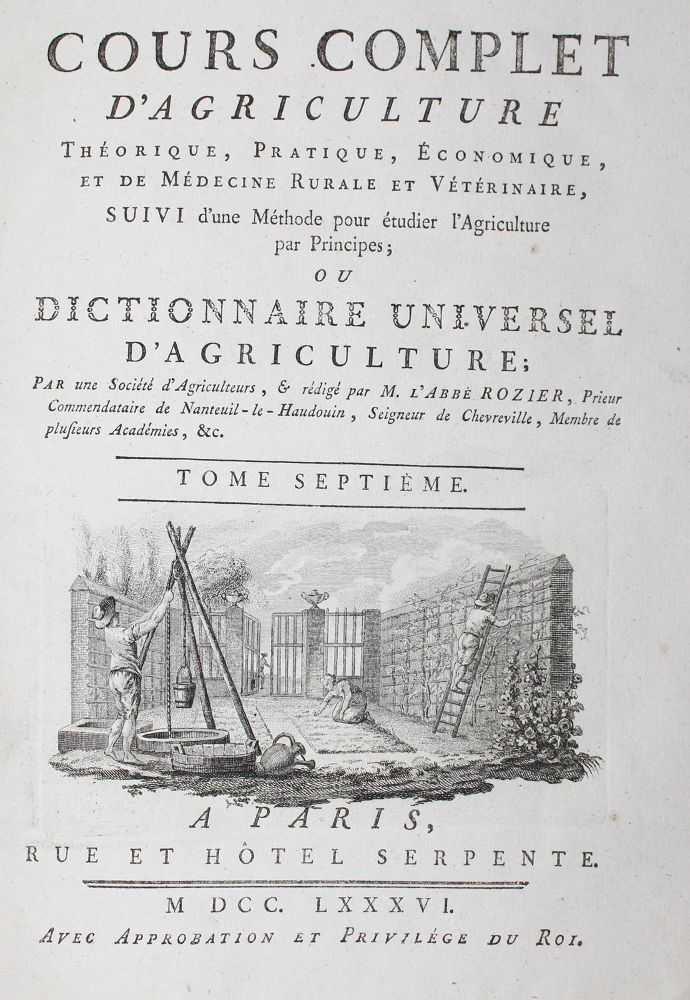 Große Abbildung Nr.1: 122-495 Rozier,(J.F.).: (Land- und Forstwirtschaft, Landwirtschaft)