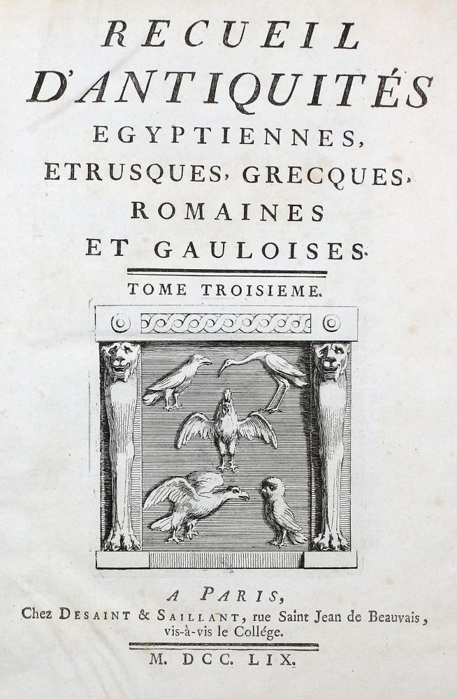 Große Abbildung Nr.1: 122-499 (Caylus,A.C.P.).: (Archäologie)