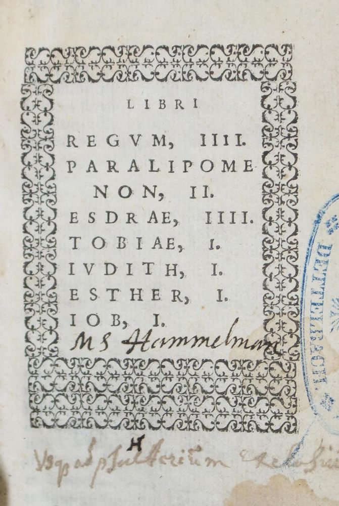 Große Abbildung Nr.3: 122-57 Biblia latina.: (Bibeln)