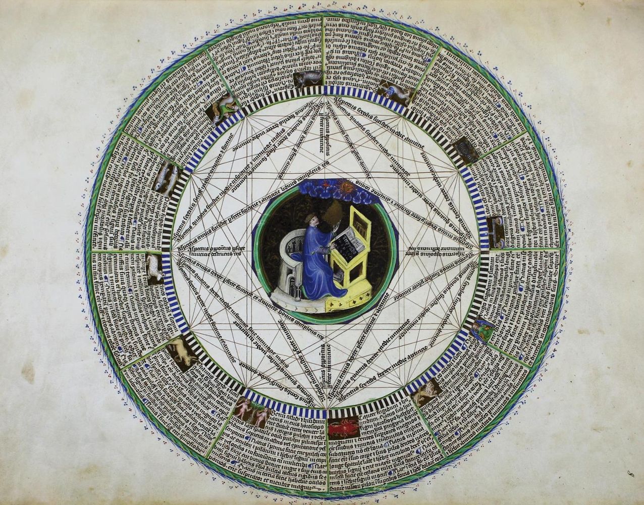 Große Abbildung Nr.1: 122-574 Astronomisch-astrologischer Codex König Wenzels IV.: (Faksimile)
