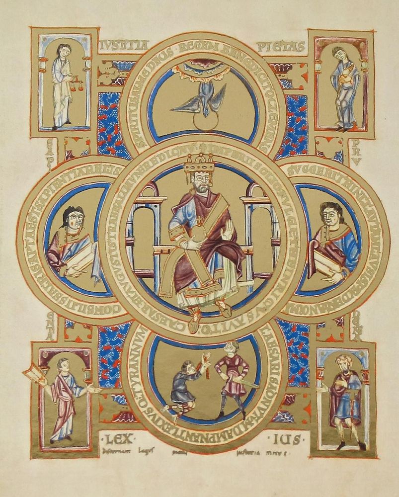 Große Abbildung Nr.1: 122-586 Kaiserliche Buchmalerei.: (Faksimile)