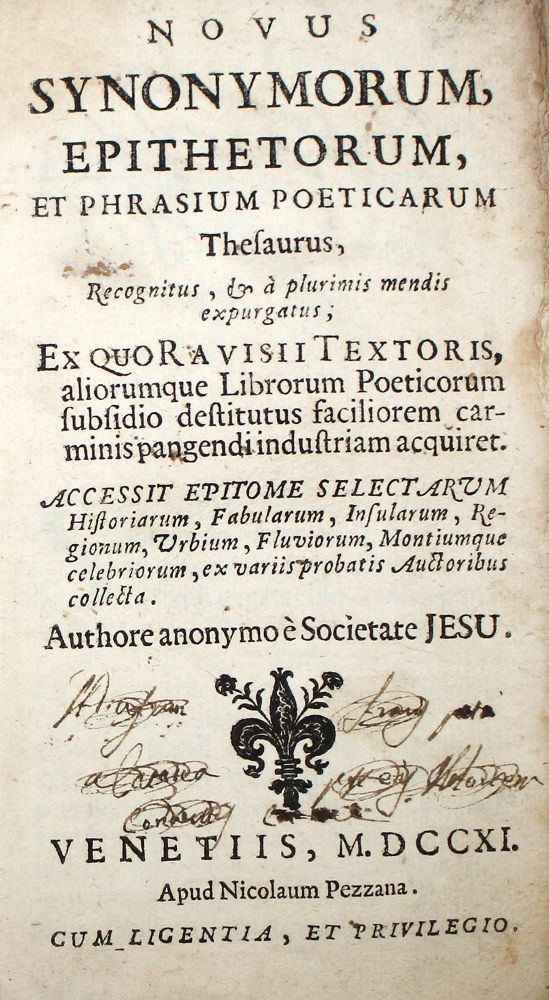 Große Abbildung Nr.1: 122-614 Ravisius Textor,J.: (Lexika - Wörterbücher - Sprachwissenschaften)