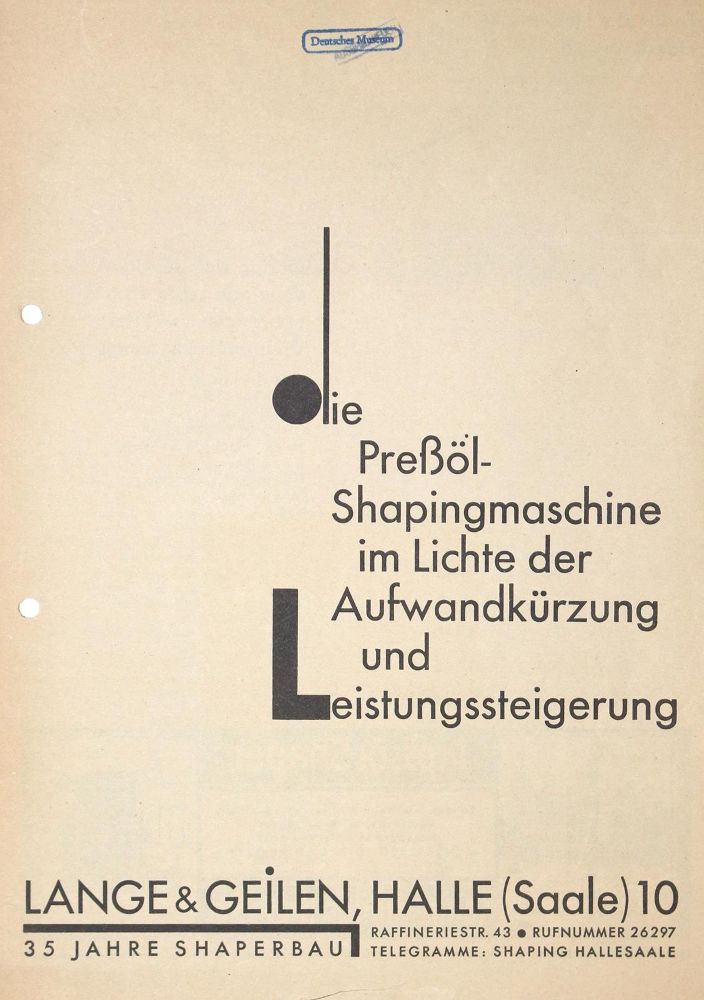 Große Abbildung Nr.1: 122-628 (Berck,C.E.).: (Typographie und Kalligraphie, Bauhaus)