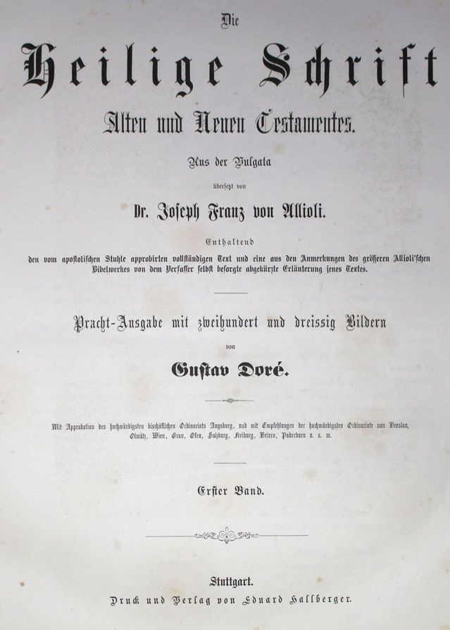 Große Abbildung Nr.1: 122-65 Heilige Schrift, Die,: (Bibeln, Dore)