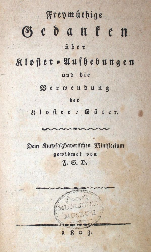 Große Abbildung Nr.1: 122-663 Freymüthige Gedanken: (Kultur- und Sittengeschichte)