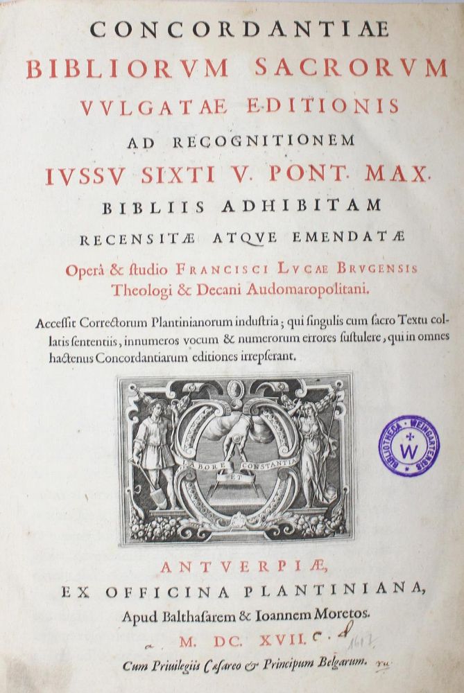 Große Abbildung Nr.1: 122-71 Luca,F.: (Bibeln, Konkordanz)
